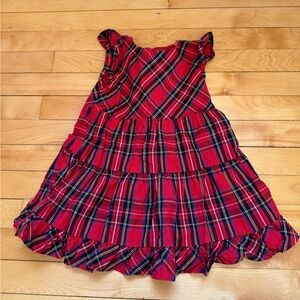 Plaid Red Kids Dress